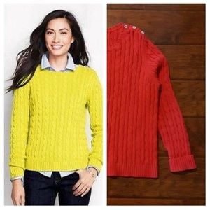 Land's End Cable Sweater
